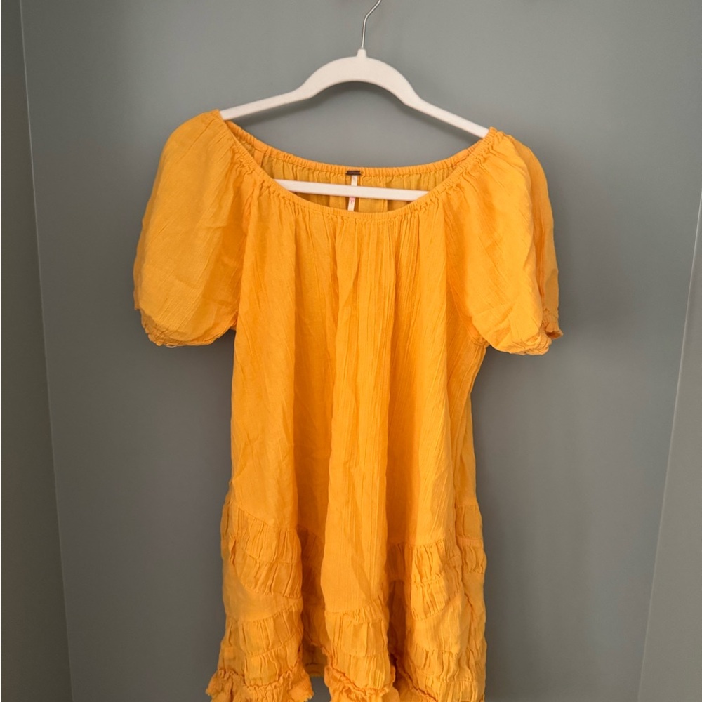 Sunny Yellow Smocked Top